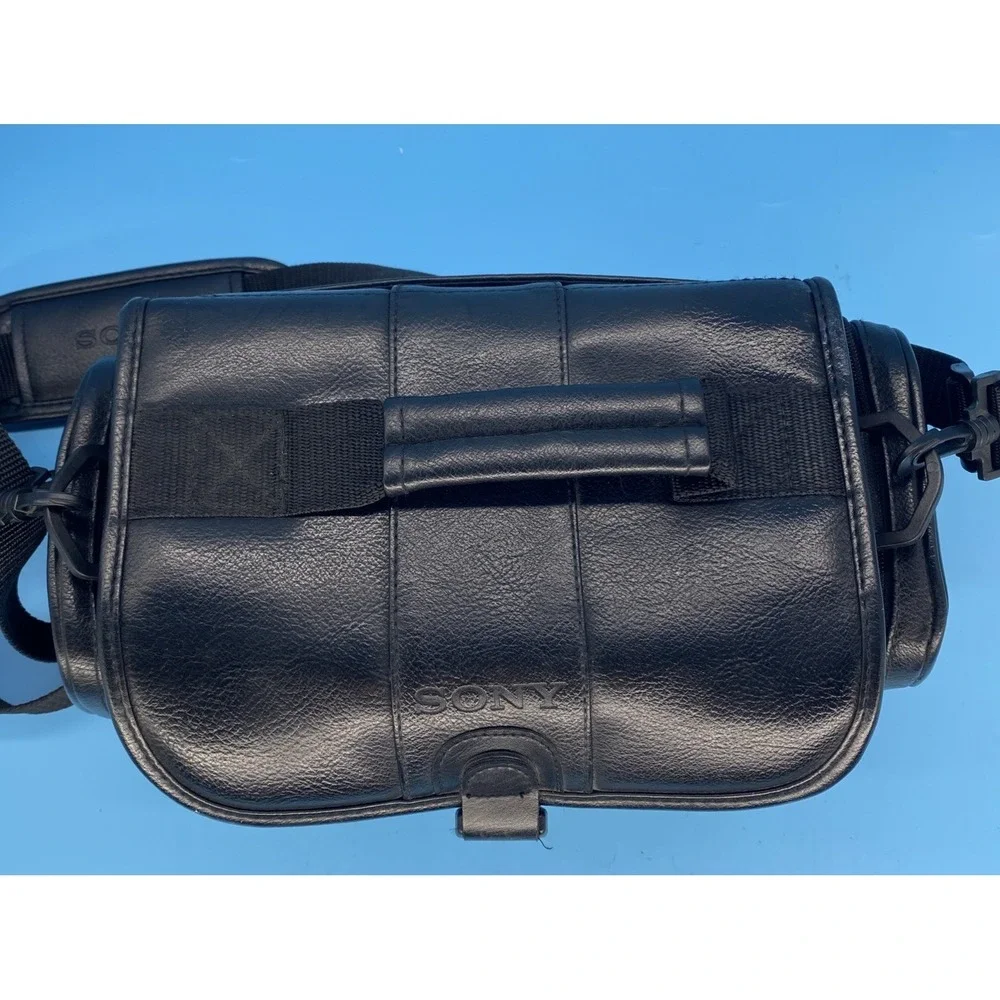 Sony LCS-VA3 Deluxe Soft Faux Leather Carrying Case For Camera & Camcorder
